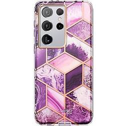 i-Blason Cosmo Marble Purple Case for Samsung Galaxy S21 Ultra (Galaxy-S21Ultra-Cosmo-Ameth) Marble Purple