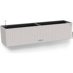 Lechuza 31 Gray All In One Wicker Finish Planter