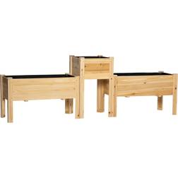 OutSunny Raised Garden Bed Set 3 Planter