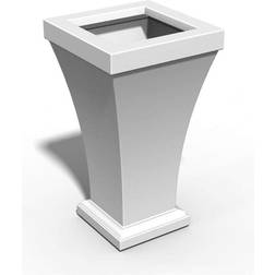 Mayne Bordeaux 28 Self-Watering White Polyethylene Planter