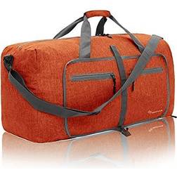 Duffel Bag 85L Packable Duffle Bag with Shoes Compartment Unisex Travel Bag Water-Resistant Duffle Bag(Orange,85L)