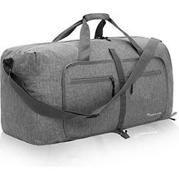 Duffel Bag 65L Packable Duffle Bag with Shoes Compartment Unisex Travel Bag Water-Resistant Duffle Bag(Grey,65L)