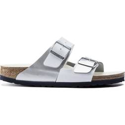 Birkenstock Arizona Split Birko-Flor - White/Silver