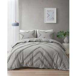 Urban Habitat Zane Cotton Chenille Duvet Cover Gray