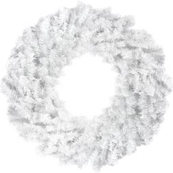 Northlight White Canadian Pine Artificial Christmas Wreath - Unlit