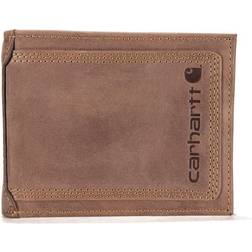 Detroit Passcase Triple-Stitched Bi-Fold Wallet Light Brown