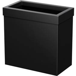 Gatco 1918 11-1/4" Stainless Steel Waste Basket Matte Black Organizers Trash