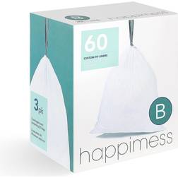 Happimess HPM3000-5.3GAL-TRASH-BAG Custom Fit 60 Count 5.3 Gallon Trash