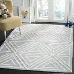 Safavieh Kids Triangles Blue, White