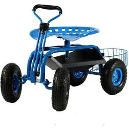 Sunnydaze Decor Collapsible Durable Folding Outdoor Garden with Steering