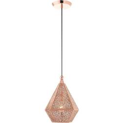 Livex Lighting 48921 Aberdeen Single Mini Rose Pendant Lamp