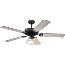 Westinghouse Scholar 52 Matte Black Ceiling Fan with Light Fixture