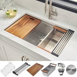 Ruvati 28 Single Bowl Undermount 16-Gauge Sink