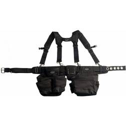 BUCKET BOSS 34 in. Ballistic Suspension Tool Belt Rig, Black