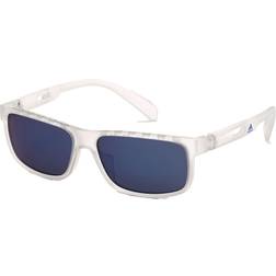 adidas Sport Thin Rectangular Sunglasses, Men's, Crystal