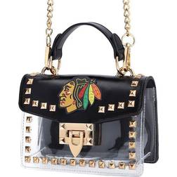 Cuce Chicago Blackhawks Studded Clear Crossbody Purse