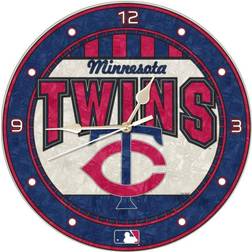 The Memory Company MLB -12 Novelty Twins Art Team Wall Clock