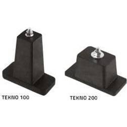 Tekno 100 1 kpl kumialusta, 95 mm, musta, 80 kg, Vähimmäisosto 4 kpl (4 kpl)