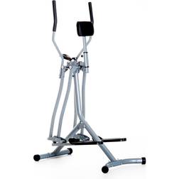 Homcom Air Walker with LCD for Home Gym-Silver/Black