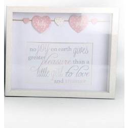 The Home Fusion Company 4 x 6 Baby Photo Box Frame Pink Or Blue Boy Or Girl Freestanding Christening Gift/Pink