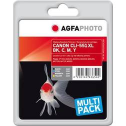 AgfaPhoto Blekkpatron Kompatibel 4-pack - Svart/Gul/Cyan/Magenta
