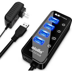 powered usb hub, atolla 4-port