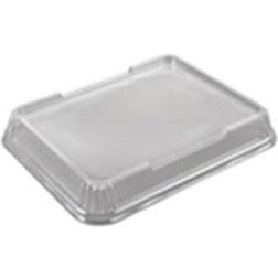 Diverse Låg til 3-rums bakke, CPET, klar, 227x178mm Madkasse