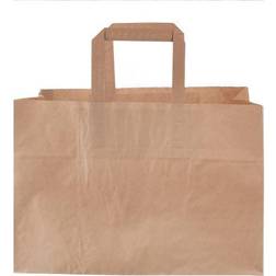 Daarbak Papirspose med hank,brun,17ltr, 200 stk 350x170x240