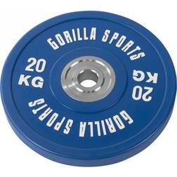 Gorilla Sports Bumper Plates COLOR 50 mm, 20 kg