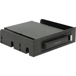 DeLock 3.5" 5.25"Mobile Rack for 2.5"SATA hard drives and SSDs Rack de stockage mobile 2.5" noir