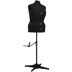 vidaXL Justerbar Provdocka Dam Svart L Stl 44-50