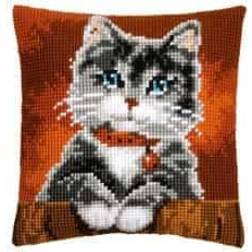 Vervaco Kissen Katze Mit Blauen Augen