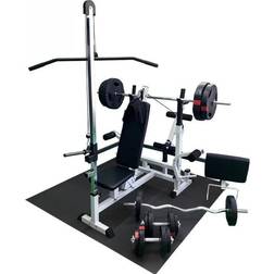 Gorilla Sports Multigym TRIGRIP 100kg Viktpaket, lats, gymgolv 100kg