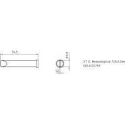 Weller XT-E Panne De Fer À Souder 5.9 mm Contenu WXP120