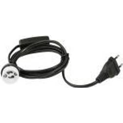 Eurolite Culot GU10 51100667 avec fiche Euro, avec interrupteur à bascule 230 V