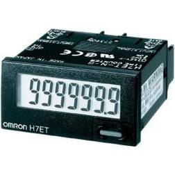 Omron Tid Tæller, 1/32din (48x24 Mm) Selvdrevet, Lcd, 7-cifrede, 999999.9h/3999d23.9h,vdc Input, Sort Urk