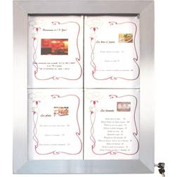 Securit 4xA4 STAINLESS STEEL informationsdisplay