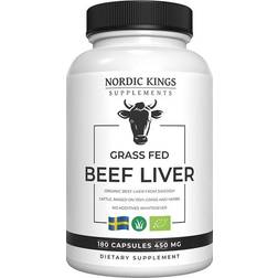 Nordic Kings Supplements Grass Fed Beef Liver 180 pcs