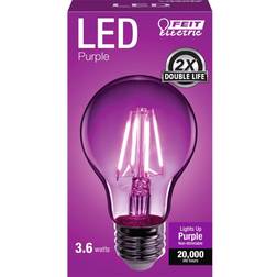 Feit Electric Feit Electric Filament A19 E26 (Medium) LED Bulb Purple 30 Watt Equivalence 1 pk