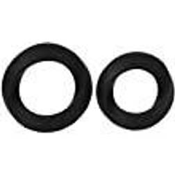 Shots Toys Endless Cockrings, double-pack, black