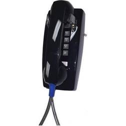 Cortelco 2554-ARC-BK 255400ARC20M Wall Phone w/Armored Cord