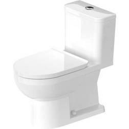 Duravit DuraStyle Basic D4060200 0.92/1.32 GPF Floor Mount Dual Flush One Piece Elongated Toilet with Seat and Cover in