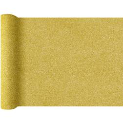 Unique Party Bordløber Guld Glitter