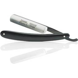 Giesen & Forsthoff Timor TIM1505 Straight Razor Black Slim 6 3/8" closed. 4" blue oxide finish carb