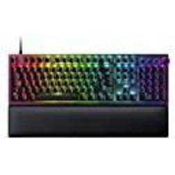 Razer Huntsman V2 Optical Gaming Keyboard With Near-zero Input Latency Doubleshot PBT Keycaps Sound Dampening Foam Clicky Purple Switch Spanish Layout