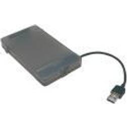 LogiLink AU0037 caja para disco duro externo Carcasa de disco duro/SSD Gris 2.5"