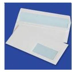 Office Products Self-adhesive envelopes SK, DL, 110x220mm, 75gsm, 1000pcs, with a right window 45x90mm, white