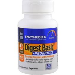 Enzymedica Digest Basic + Probiotics, Variationer 30 caps 30 st