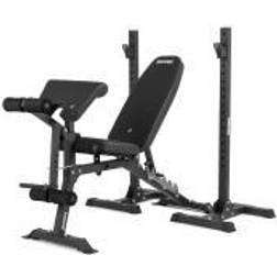 Zipro Panca regolabile bodybuilding multiposizione Superset con candele racks nero