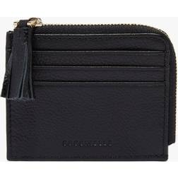 Coccinelle Grainy Leather Card Holder - Noir